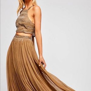 Free People 2pc skirt and halter set